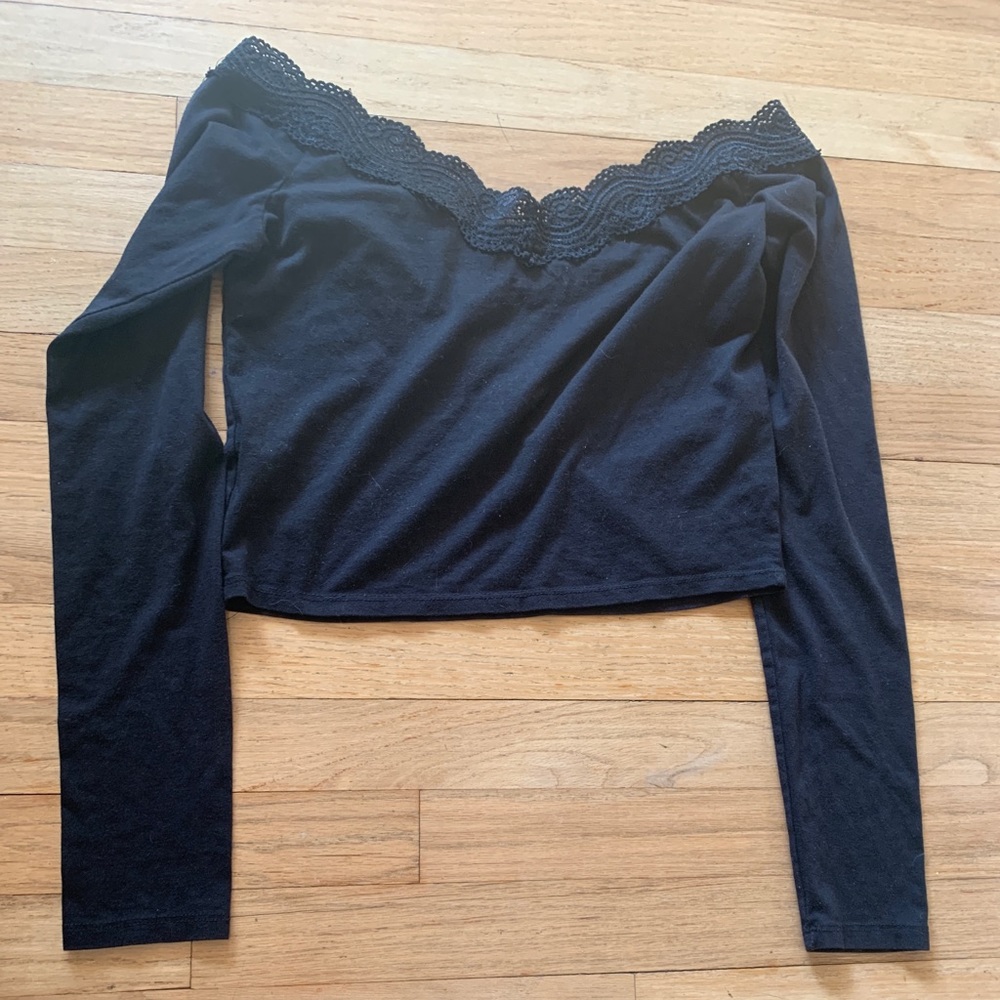 Off the shoulder crop top